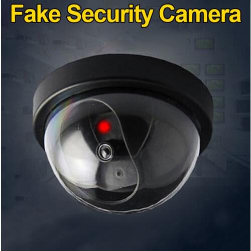 Simulated Security Camera Fake Dome Dummy Camera with Flash LED Light VDX99