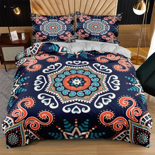 Digital Printed Custom Duvet/Quilt/Comforter Cover Bohemian Bedding Sets 220x240 King Bed Linen Set Queen Size Home Texitles