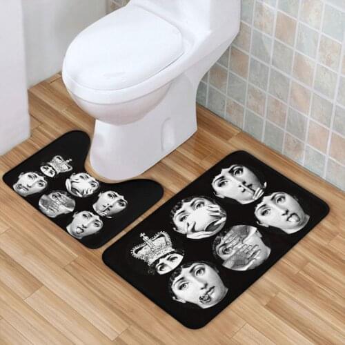 40x60cm Free Shipping Europe 2Pcs Paspas Bathroom Carpet Toilet Bath Mat Set Tapis Salle De Bain Alfombra Bano