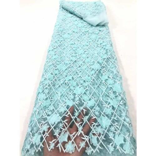 Small Fresh Lace Fabric Applique Embroidery French Tulle Mesh DIY Wedding Dress Skirt Sewing Accessories 5 Yards Wholesale