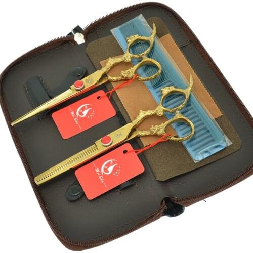 Meisha 6.0" Barber Hair Scissors New Arrived Salon Hairdressing Thinning Shears Hair Cutting Tesouras Set Haircut Razors A0094A