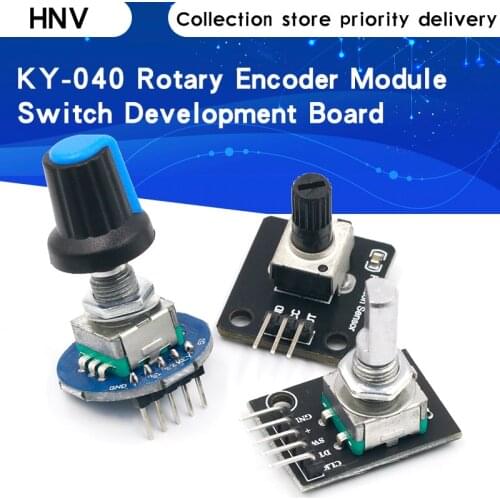 360 Degrees Rotary Encoder Module For Arduino Brick Sensor Switch Development Board KY-040 With Pins