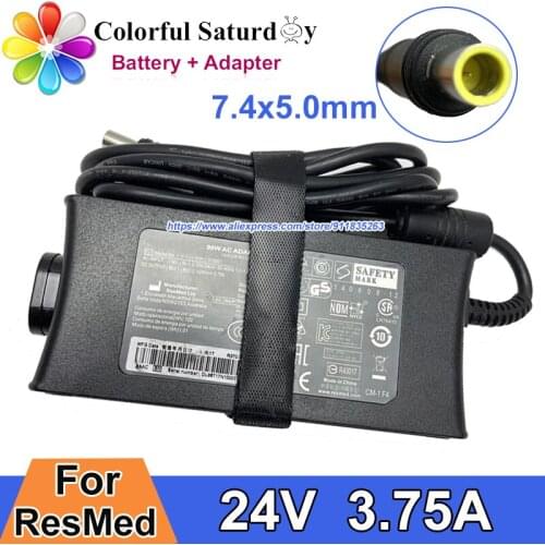 Original 24V 3.75A 90W AC Adapter Charger for ResMed AIR SENSE S10 IP22 370001 370002 DA-90F24 DA90A24 R370-7232 R370-7407