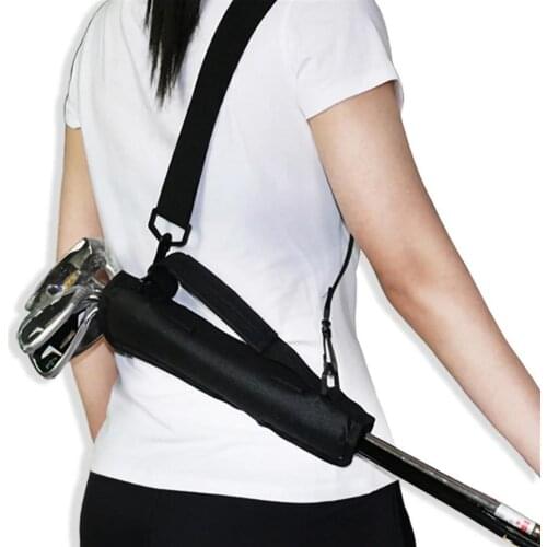 Golf Club Carrier Driving Range Black Travel Bag For Children Men Women Lightweight Golf Club Carry Bag Driving Range