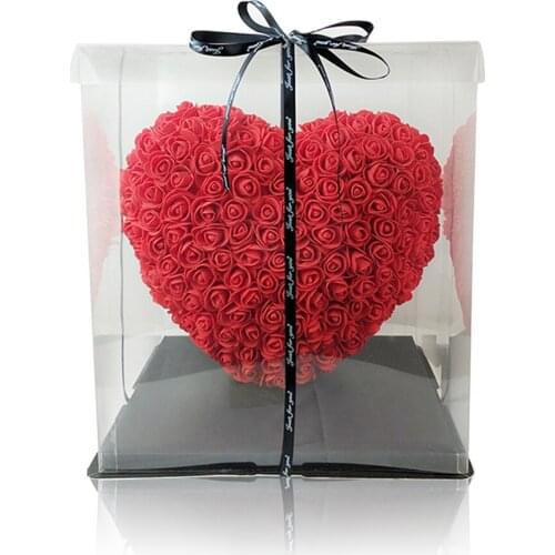 Heart-shape Rose Flower Gift Box Festival Wedding Decoration For Valentines Day Birthday Gift Love Roses Is Very Romantic