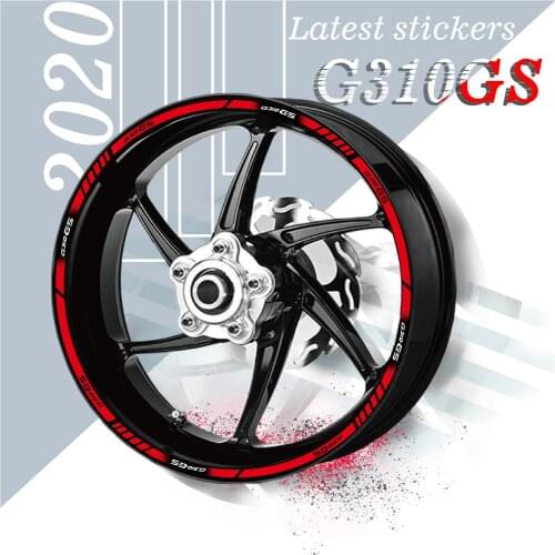 Motorcycle reflective wheel sticker Moto Tire rim decoration protection decal rim sticker For BMW G310GS g310gs g 310 gs
