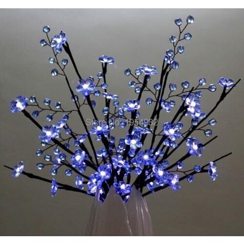 LED Battery Type Acrylic Flower Branch Light 20" 60LED AA Standard Acrylic Flower Decoration Branch Light, Wedding Table Deco