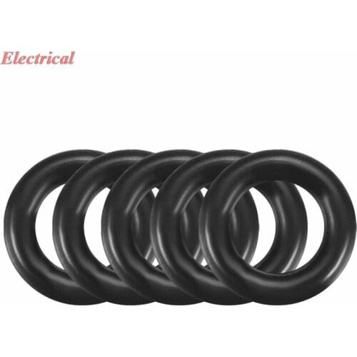 7x1.5mm Nitrile Rubber O-rings Heat Resistant Sealing Ring Grommets Black