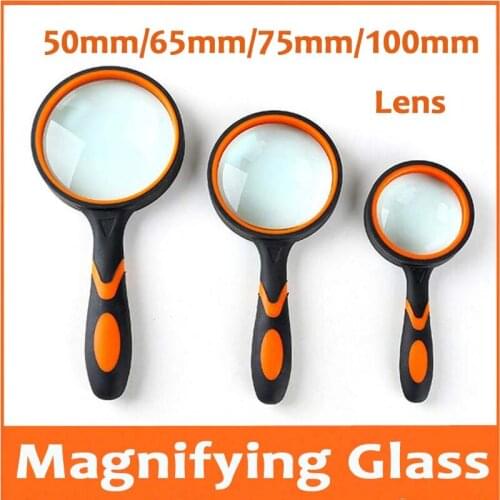 3X 4X 8X 10X Educational Children Toy Gift Handheld Magnifier Magnifying Glass for Old Man Reading Newspaper or Cellphone