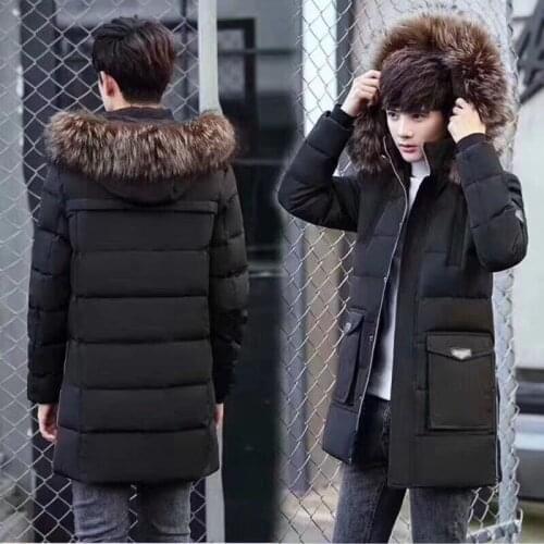 WBDDT Trench Jackets Hoody Men Winter Water Proof Warm Coats Windbreakers Duck Jacket Long Streetwear Quality Clothes