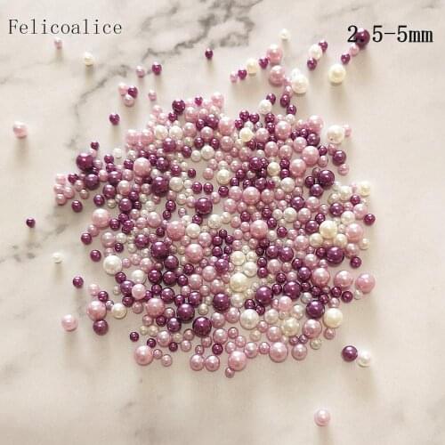 10g 2.5-5mm Fishbowl Beads Slime Supplies DIY Glitter Pearls Slime Filler Fluffy Decoration A-B Color Gradient Slime Accessories