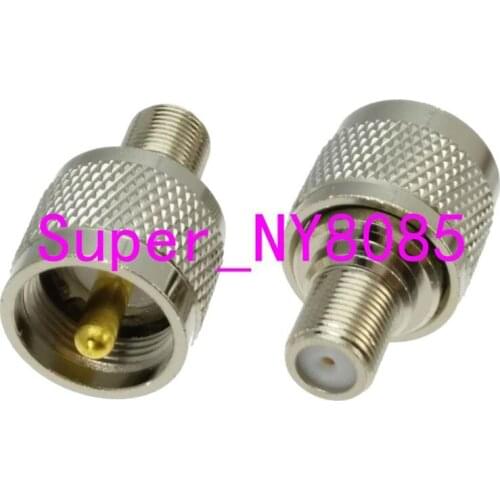 10pcs Adapter converter PL259 UHF male Plug to F TV female Jack RF COAXIAL