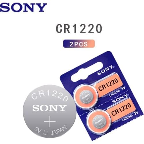 2PCS/LOT Original FOR SONY CR1220 Button Cell Batteries CR 1220 3V Lithium Coin Battery BR1220 DL1220 ECR1220 LM1220