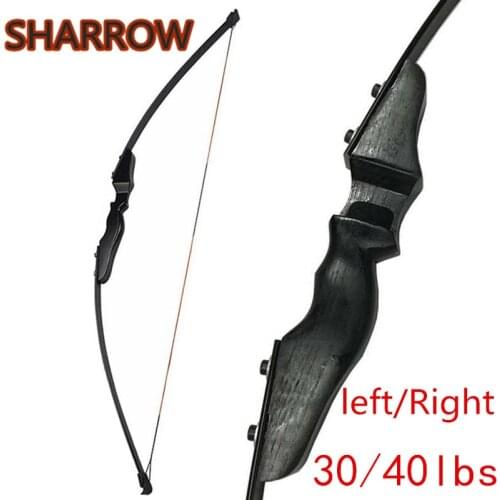 30/40lbs Adult Archery Straight Bow Longbow Takedown Recurve Right Left Hand Recurve Bow Shooting Training Practice Accessories