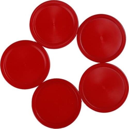 5PCS Red Plastic Mini Air Hockey Table Pucks High Quality Children Table Toys Sports Entertainment Ice hockey table round board