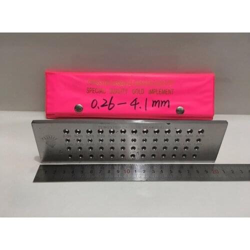 52 Hole 0.26-4.10mm Tungsten Carbide Wire Drawplate for Jewelry Making Round New #Y51