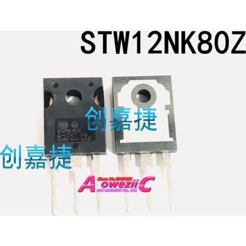 Aoweziic 100% new imported original STW12NK80Z W12NK80Z TO-247 MOS FET 800V 12A