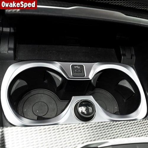 Car Center Console Water Cup Holder Frame Cover Trim For BMW 3 Series G20 2020 Interior Decoration Accessories