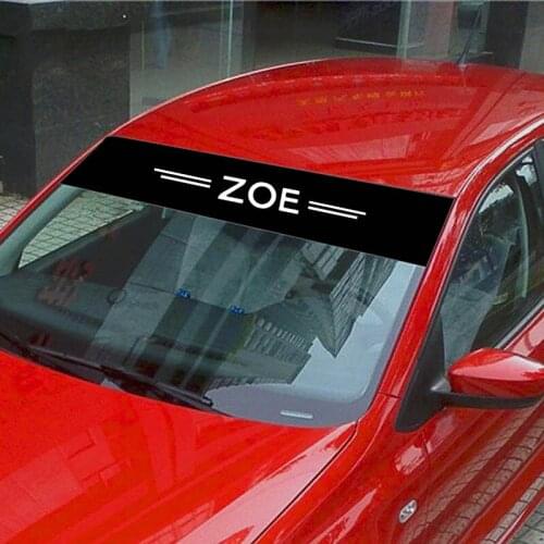Car Sticker For Renault Zoe Front Rear Windshield Prevent Sunlight Reflection Stickers Decals Styling Parts Accessories