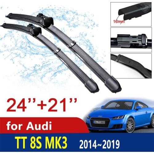 Car Wiper Blades for Audi TT 8S MK3 2014~2019 FV Front Windscreen Windshield Wipers Car Accessories Goods 2015 2016 2017 2018