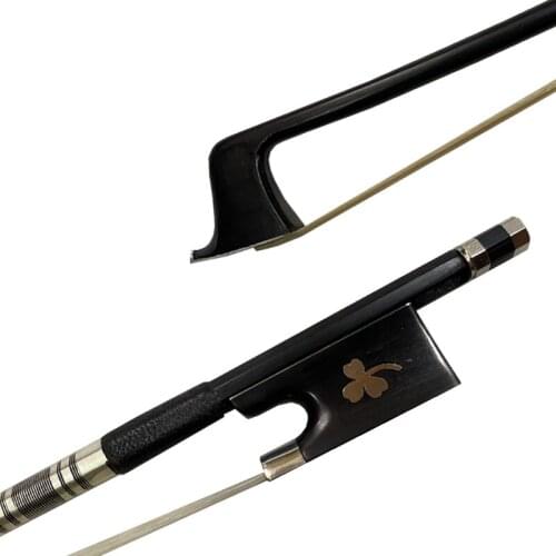 Free shipping 5pc high class black Carbon fiber violin bow 4/4 size new white horse hair professional bow violin