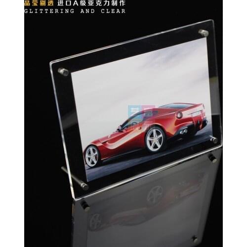 Free Shipping Clear Acrylic Photo Frame Poster Frame 8 Inch Photo Porta Retrato Picture Frame Marcos De Fotos Foto Frame