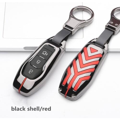 Zinc Alloy Car Key Case Cover For Ford Focus Mondeo Mk4 MK3 MK5 Ranger S C Max Explorer 5 Fiesta ST F15 Mustang Auto Accessories