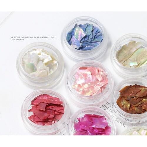 Nail Art Ultra-thin Natural Shell Piece White Large Irregular Abalone Piece Jewelry Korean Nail Fritillary Sequins
