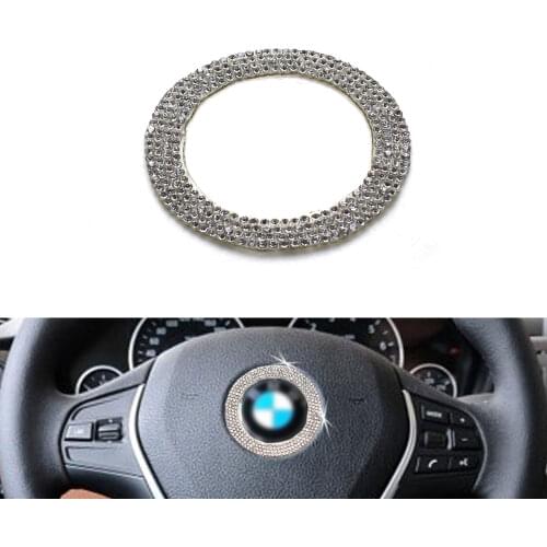 For BMW X1 X2 X3 X4 X5 X6 X7 Steering Wheel Center Logo Diamond Ring Car Styling Accessories