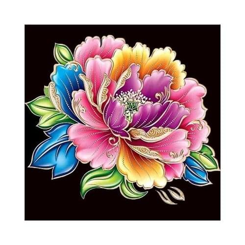 Evershine Diamond Painting Flowers Full Drill Embroidery Cross Stitch Kit Peony Rhinestone Picture DIY Hobby Handmade Gift