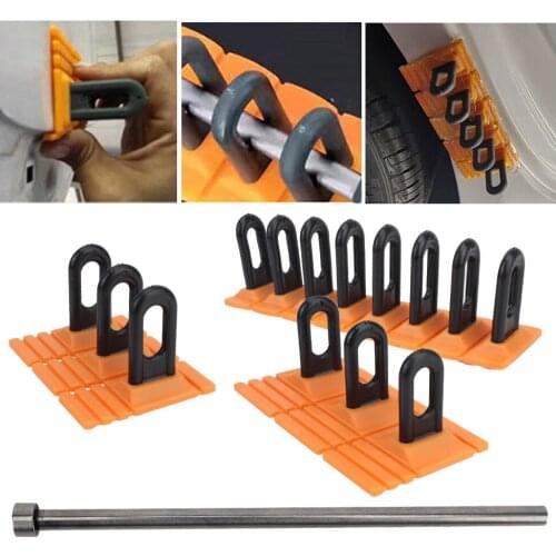 Orange Dent Puller Kit For Car Paintless Dent Repair Tool Paintless Glue Puller Tabs Tools Kit Auto Dent Repair Tools
