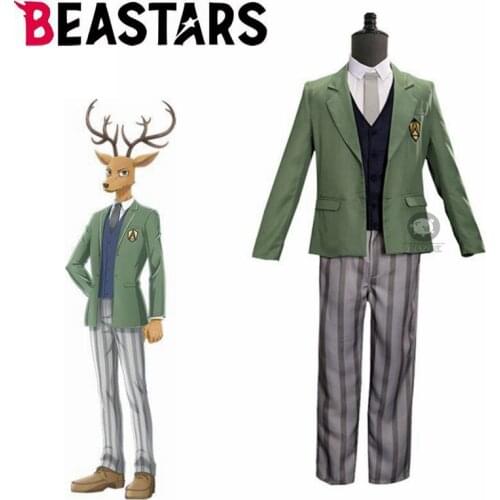 Anime Beastars Louis Cosplay Costumes Dear Legoshi Cherryton Academy Uniform Set Shirt Vest Pants Suit Halloween Cosplay Props