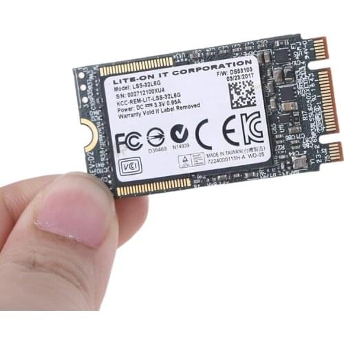 LSS L6G SSD 32G Compact Desktop Solid State Drive HDD/SSD Internal Hard Drive M.2 Interface 4x Write Speed for Laptop