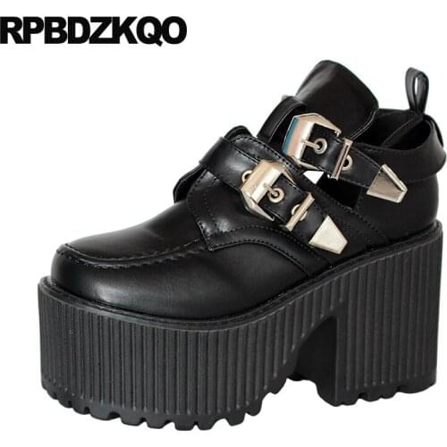 Autumn Chunky 2021 Designer Metal Luxury Fashion Pumps Block Platform Shoes Women Punk Round Toe Ladies High Heels Thick Nude