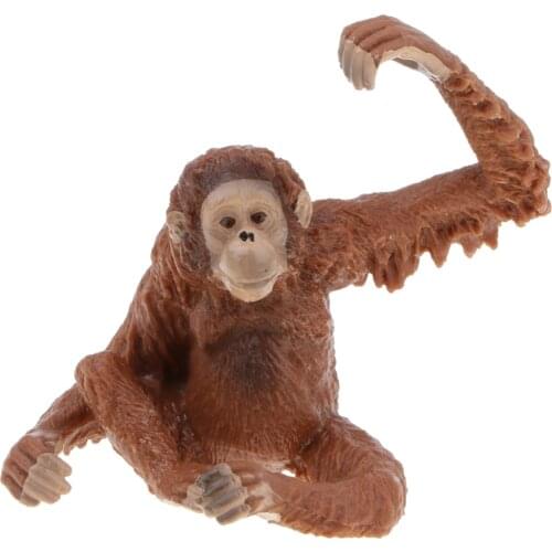 Simulation Red Orangutan Model Figure Kids Toy Home Decor Collectible