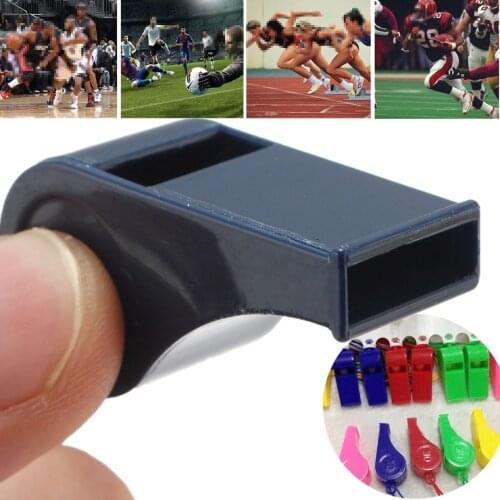 20 PCS Plastic Whistles With Hang Rope Soccer Football Basketball Hockey Baseball Sports Referee Whistle Emergency Survival
