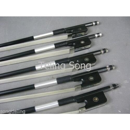 Strong 5pcs of black Carbon fiber cello bow 1/2