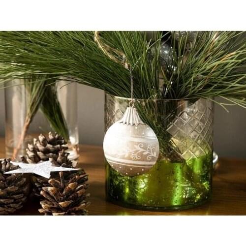 Happy New Year Pendant Accessory 6,5 X8,5Cm Copper christmas decorations рождественские украшения