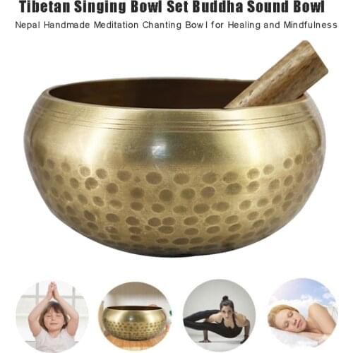 Tibetan Singing Bowl Set Meditation Sound Bowl Buddha Sound Bowl Nepal Handmade Meditation Chanting Bowl For Healing Mindfulness