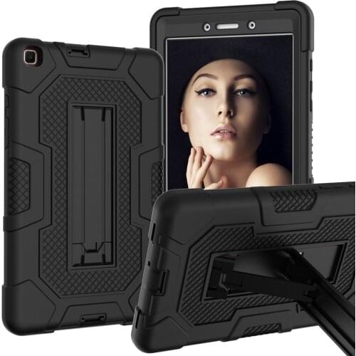 Slim Hybrid Tough Armor Shockproof Rugged Protection Cover Case Kickstand For Samsung Galaxy Tab A 8.0 2019 Model SM-T290/T295