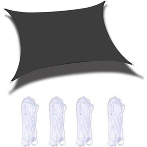 Outdoor Waterproof Anti-UV Sun Shade Canva Sunscreen Rain Cover Yard Sail Awning Four-corner Arc Side Shade Sail Tarpaulin