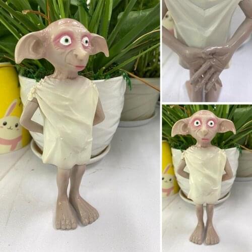 Magic World Dobby Desktop Figurines Elf Dobby Cos Resin Doll House Elf Cosplay Carnival Halloween Cosplay Accessory Kid Gift