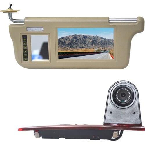 Vardsafe VS599V Driver Side Sun Visor Rear View Mirror Monitor & Reversing Camera for Ford Transit Custom