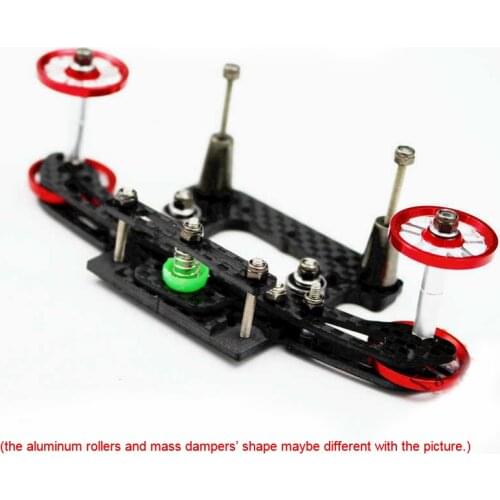 1Set Homemade Anchor Sliding Fish Tail Rear Kit Upgrade Carbon Fiber Parts for Tamiya Mini 4WD Car Model