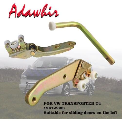 1 Set of Sliding Door Hinge Pulleys for VW TRANSPORTER T4 for The Upper Middle and Lower Rolling Guides of The Left Sliding Door