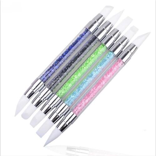 1 pc Nail Art brush nail art pen nail beauty tool manicure tool nail Silica gel pen Engraving embossing pen