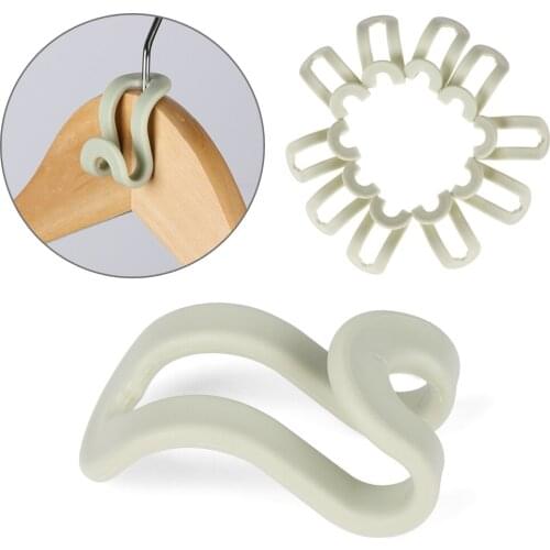 10Pcs/Set DIY Clothes Hanger Home Easy Hook Closet Organizer Storage Rack Holder Hook Mini Clothes Hanger