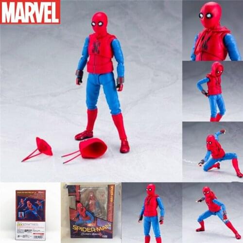 14cm Marvel Avengers Return of Heroes SHF Female Spider-Man Simplified Version Actionable Doll Model for youth