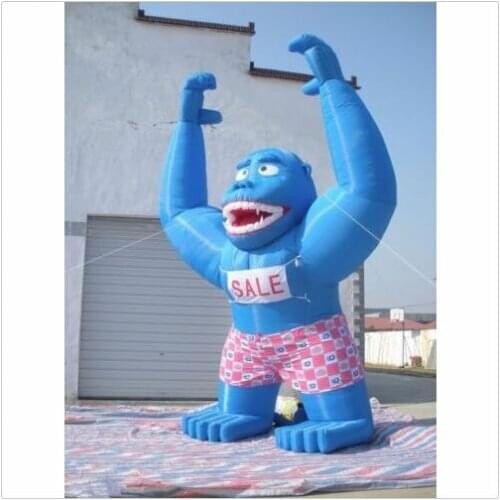 20ft 6m Inflatable Blue Gorilla Advertising Promotion with Blower MOST POPULAR 110v 220v Top Quality
