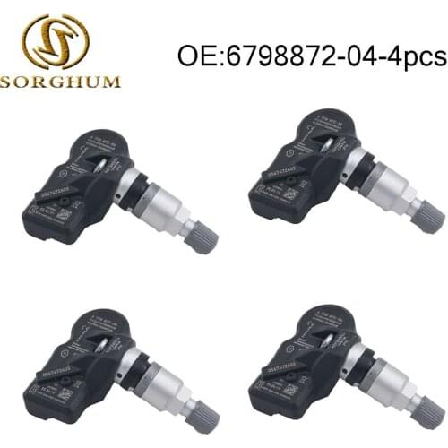 4pcs 6798872 Tire Pressure Sensor,TPMS Tire Pressure Monitor Sensor Fit for BMW ROOLS ROYCE 6798872-04